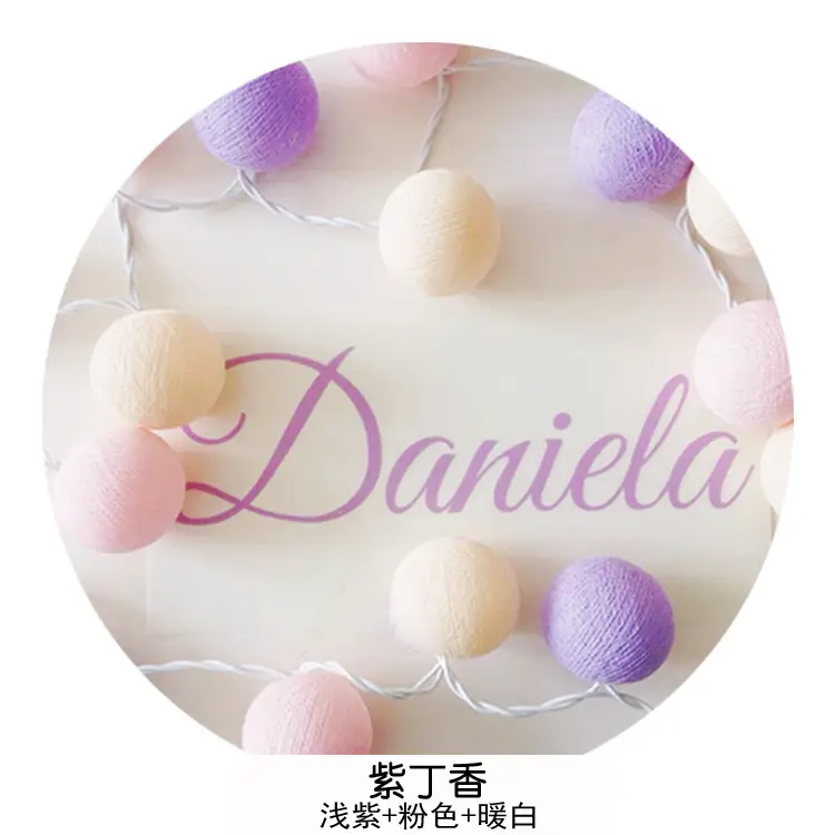 Cotton Ball LED String Decoration for Home Room Decor - Image 28