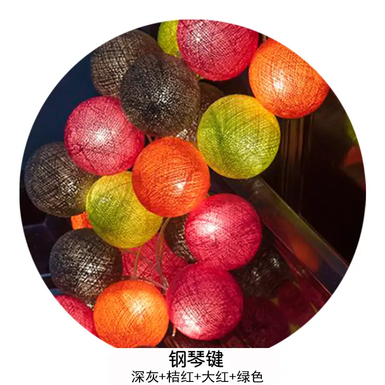 Cotton Ball LED String Decoration for Home Room Decor - Image 8