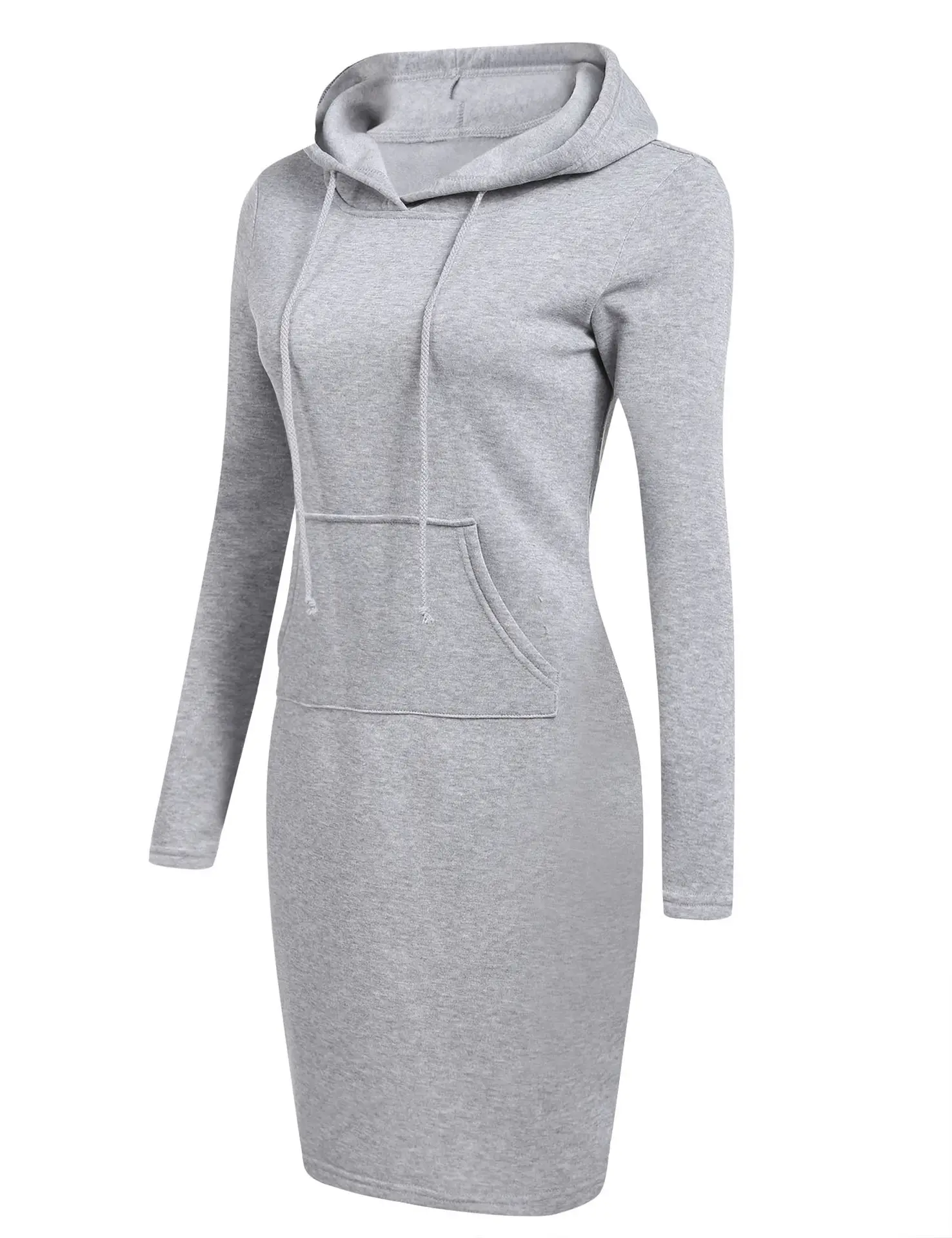 Blue Hooded Sweatshirt Long Sleeve Drawstring Pockets - Image 24