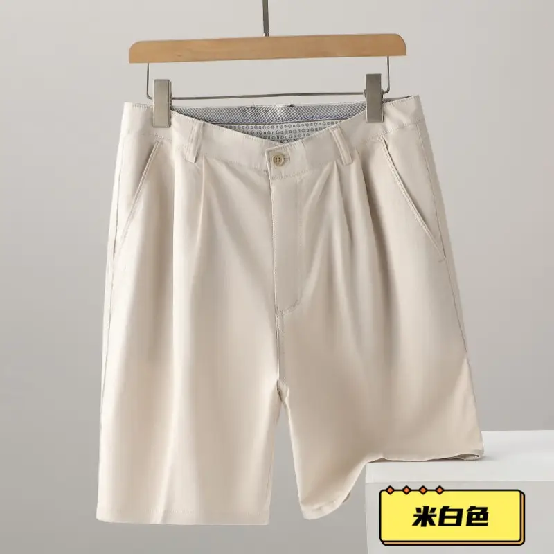 Men's High-Waisted Cotton Shorts Grey Black White - Image 3