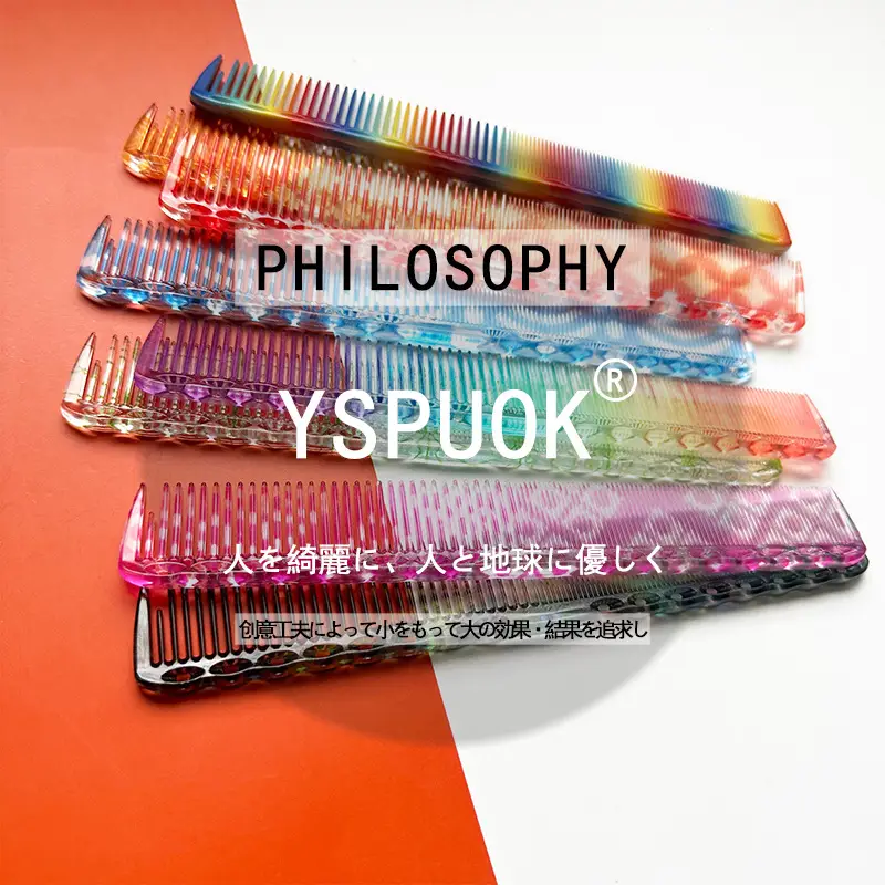 YSPUOK Japanese Style Hair Comb Blue Dense Cut 336 - Image 113