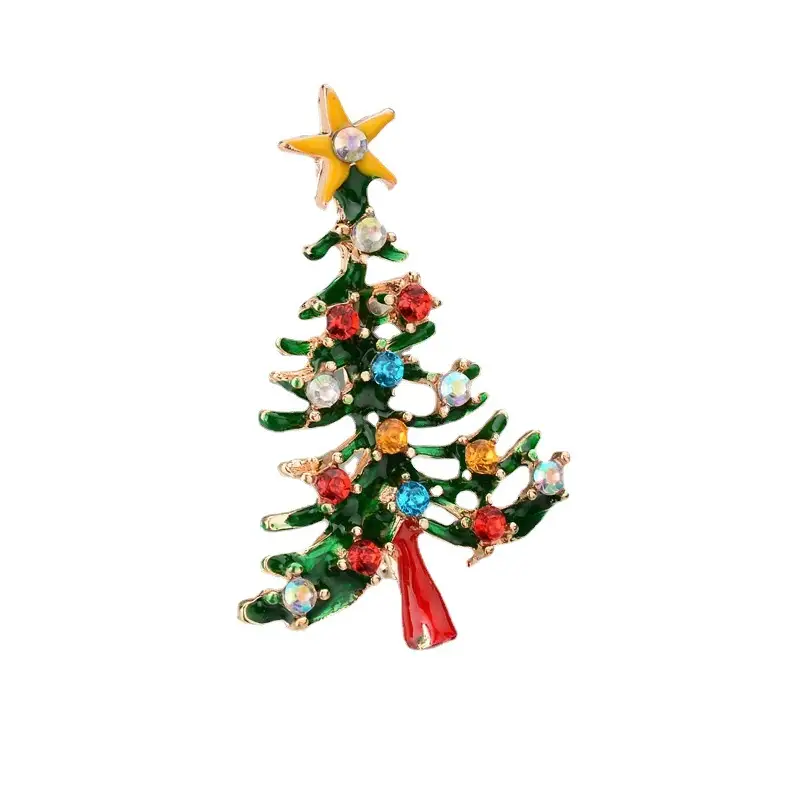 Christmas Brooch Set with Santa, Tree, & Crown Design - Image 10