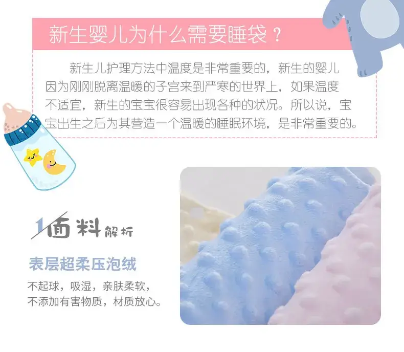 Newborn Blanket with Teddy Bear Design, Soft Blue, Anti-Jump Quilted — feature 2
