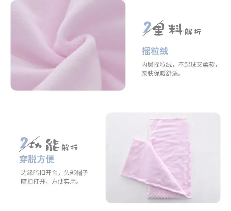 Newborn Blanket with Teddy Bear Design, Soft Blue, Anti-Jump Quilted — feature 3