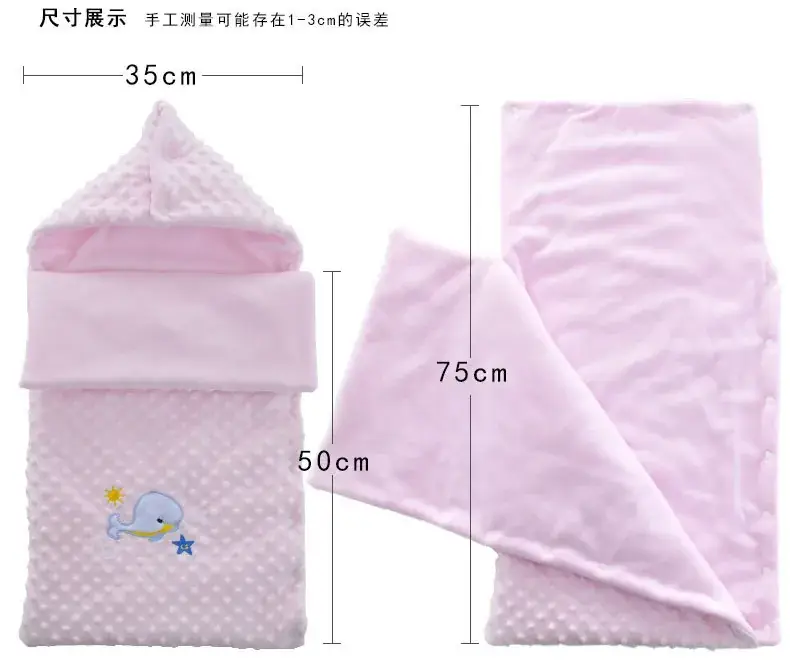 Newborn Blanket with Teddy Bear Design, Soft Blue, Anti-Jump Quilted — feature 9
