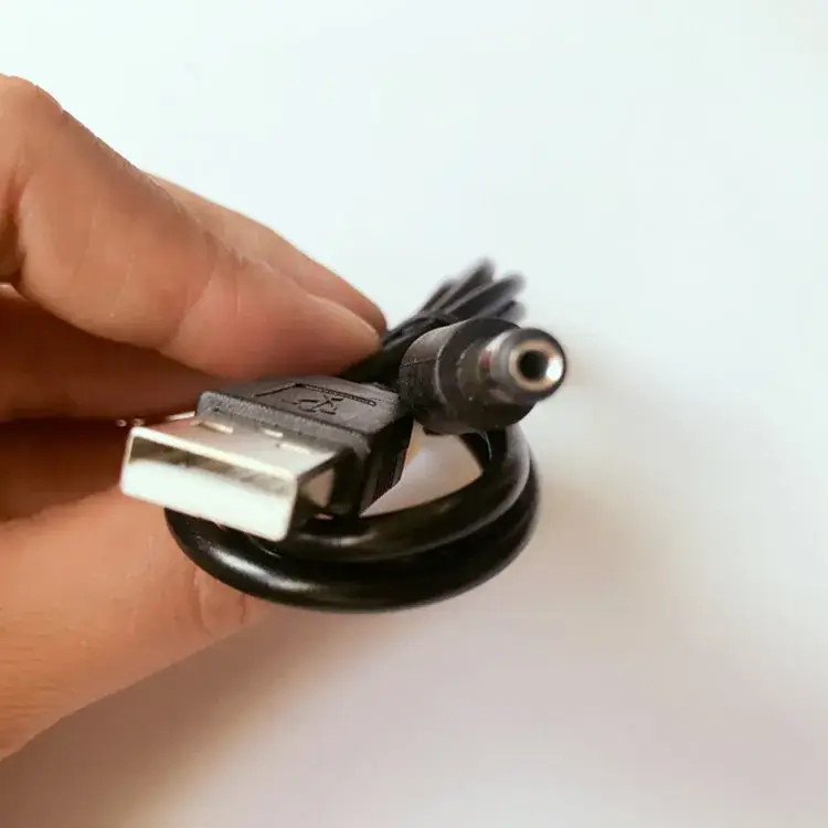 USB to DC5.5 Power Cord with LED Fan Router Electric Screw Pistol Drill - Image 2
