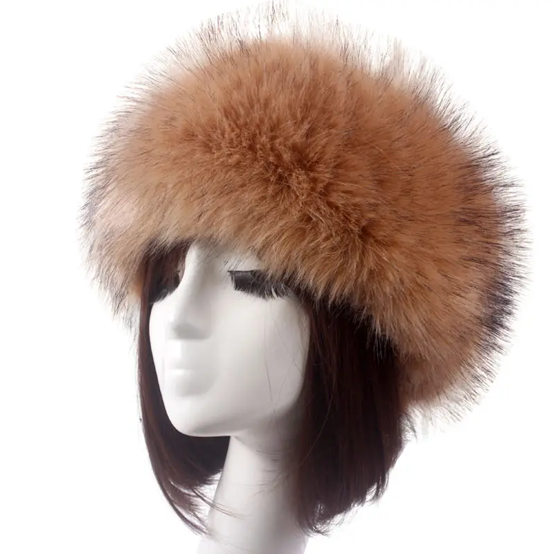 Pink Faux Fur Ring Headwear for Women - Image 32