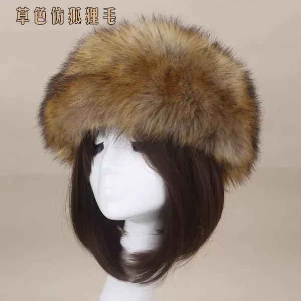 Pink Faux Fur Ring Headwear for Women — feature 62