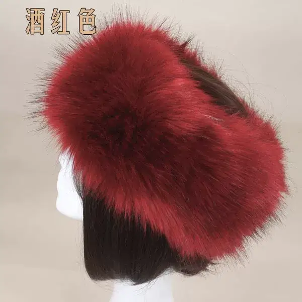 Pink Faux Fur Ring Headwear for Women — feature 66