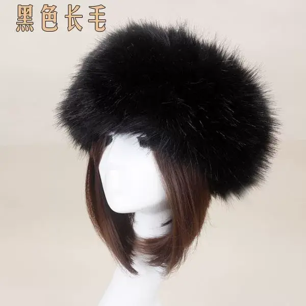 Pink Faux Fur Ring Headwear for Women — feature 74