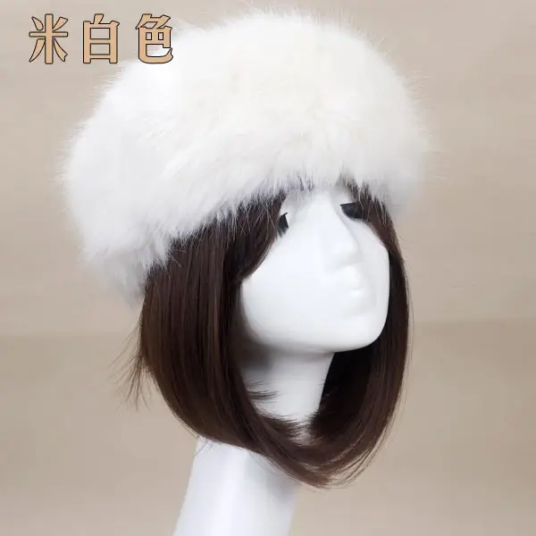 Pink Faux Fur Ring Headwear for Women - Image 10