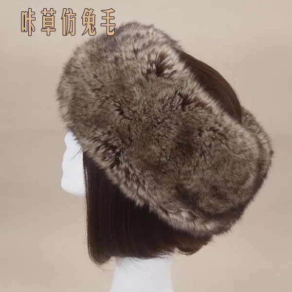 Pink Faux Fur Ring Headwear for Women - Image 2
