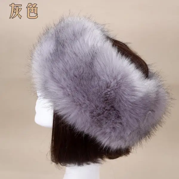 Pink Faux Fur Ring Headwear for Women - Image 21