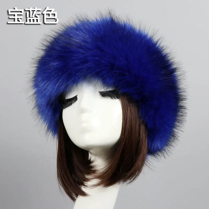Pink Faux Fur Ring Headwear for Women - Image 23