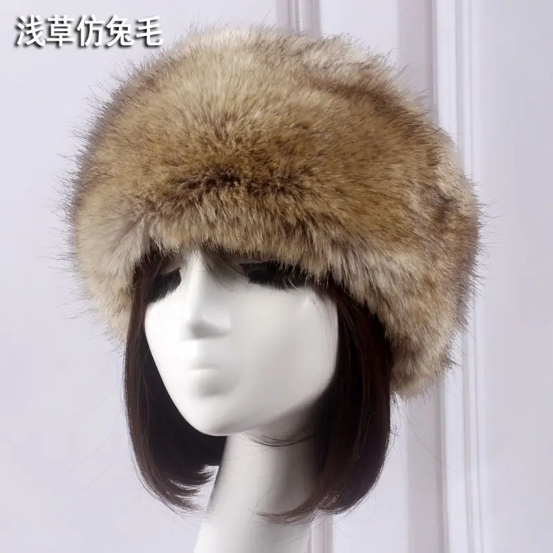 Pink Faux Fur Ring Headwear for Women - Image 25