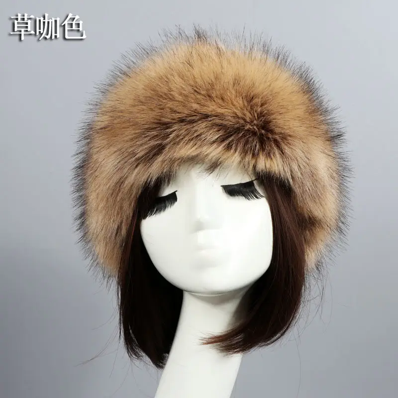 Pink Faux Fur Ring Headwear for Women - Image 27