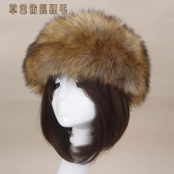 Pink Faux Fur Ring Headwear for Women - Image 7