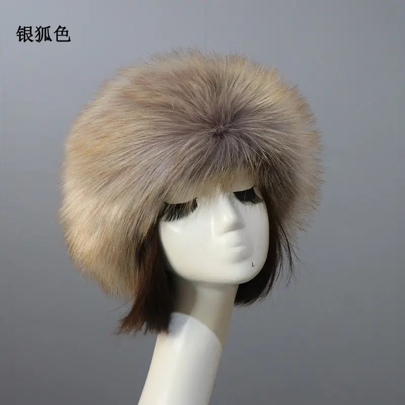 Pink Faux Fur Ring Headwear for Women - Image 8