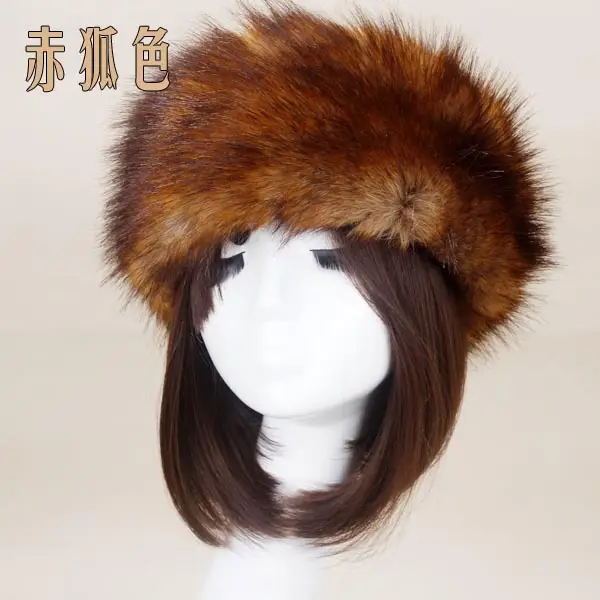 Pink Faux Fur Ring Headwear for Women - Image 9