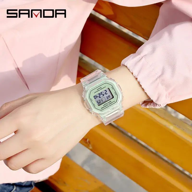 Transparent Square Analog Watch for Men Waterproof Sports Wear - Image 10