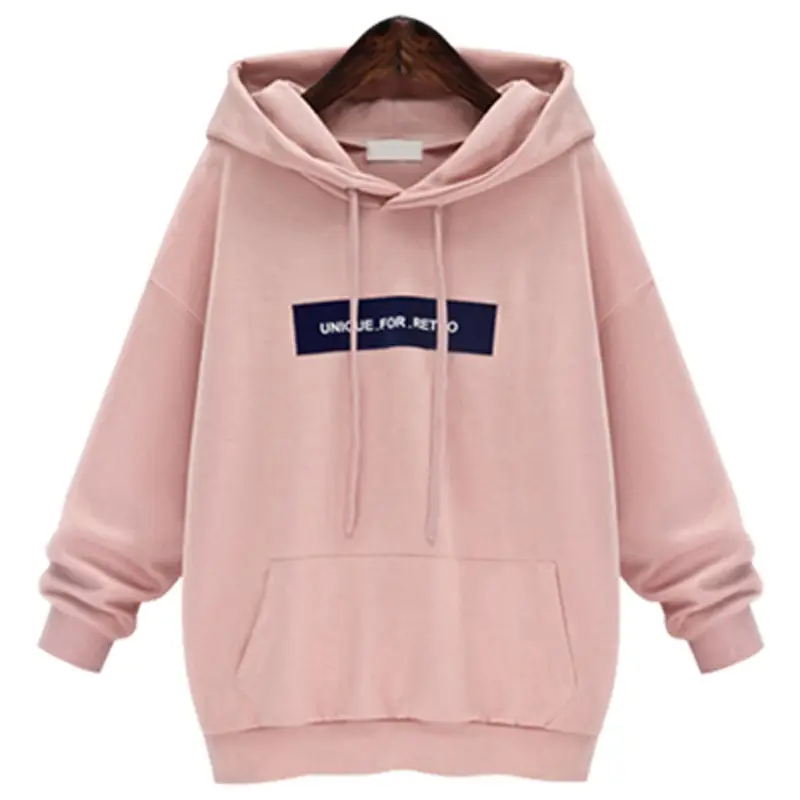 2022 Women's Pink & Grey Hooded Hoodie Large - Image 2
