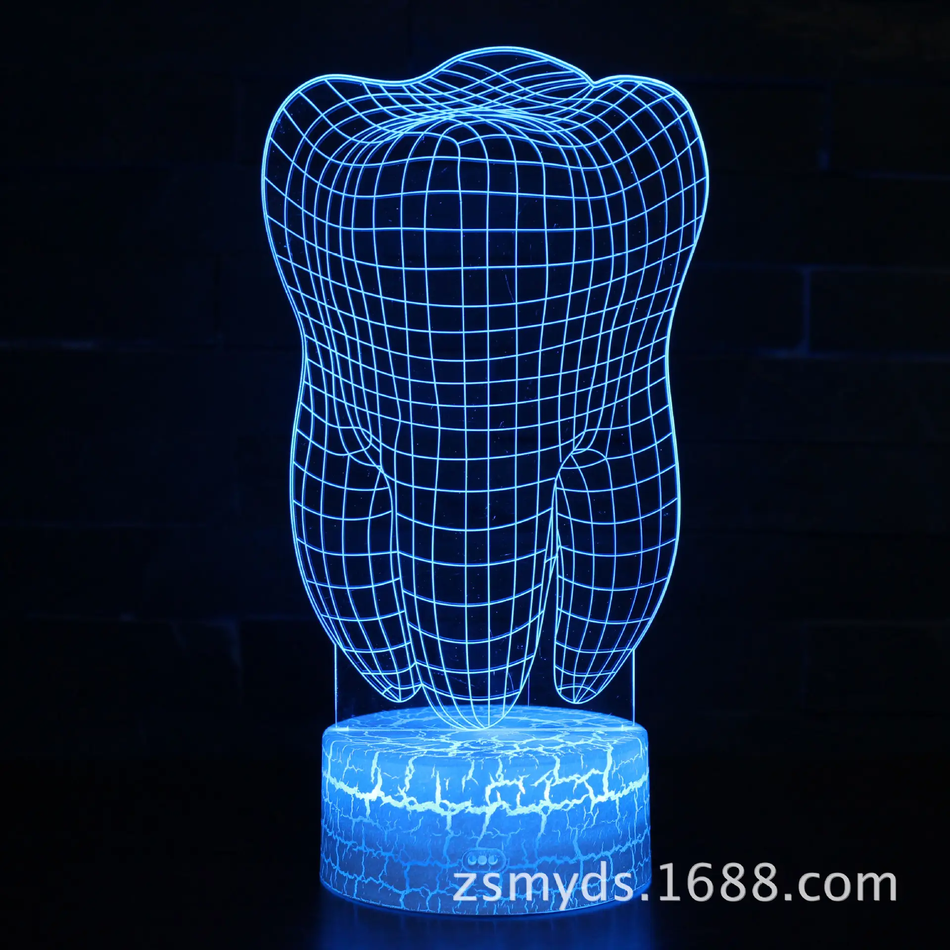 USB 3D Touch Light Brain Lamp Green Stereo Night Light - Image 13