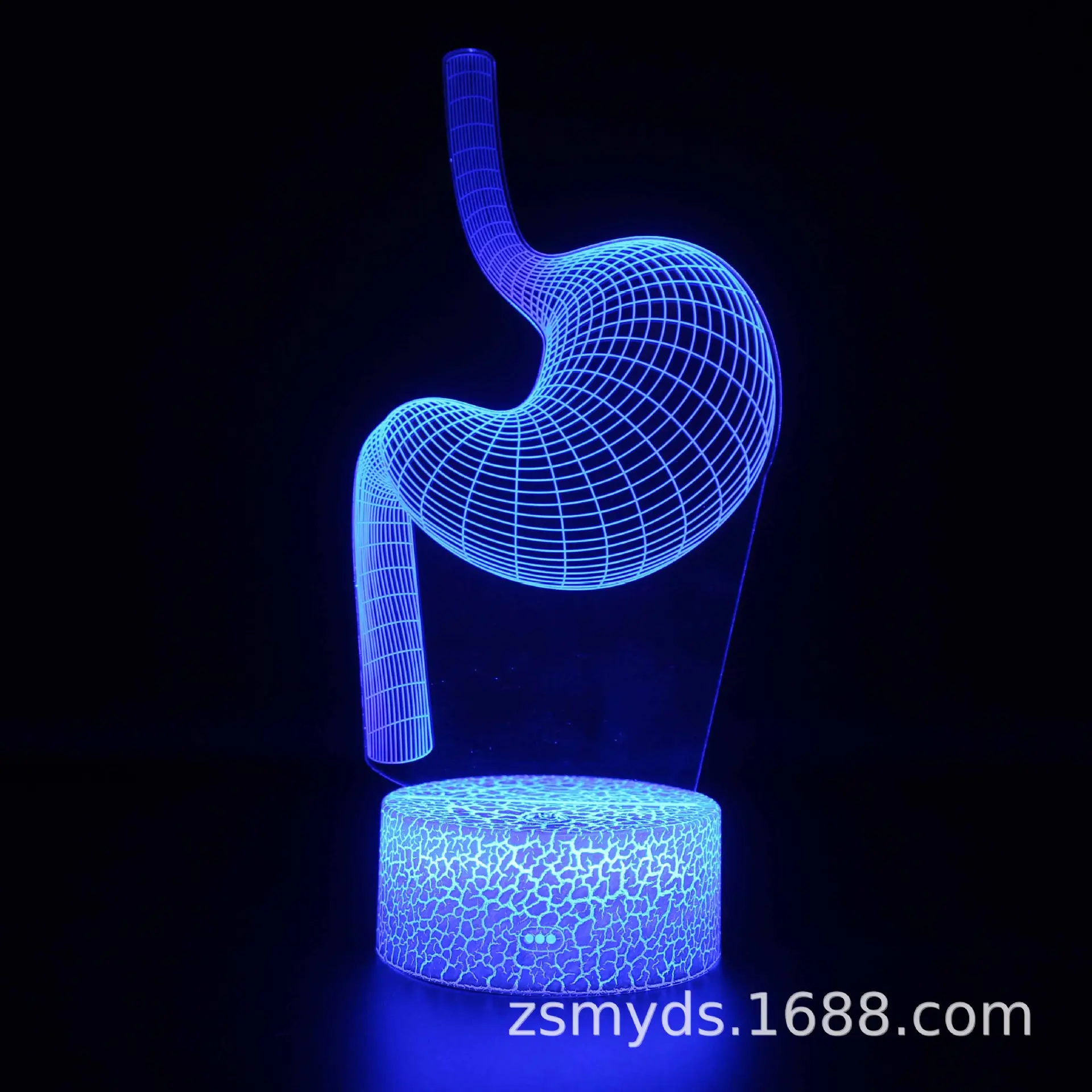 USB 3D Touch Light Brain Lamp Green Stereo Night Light - Image 5