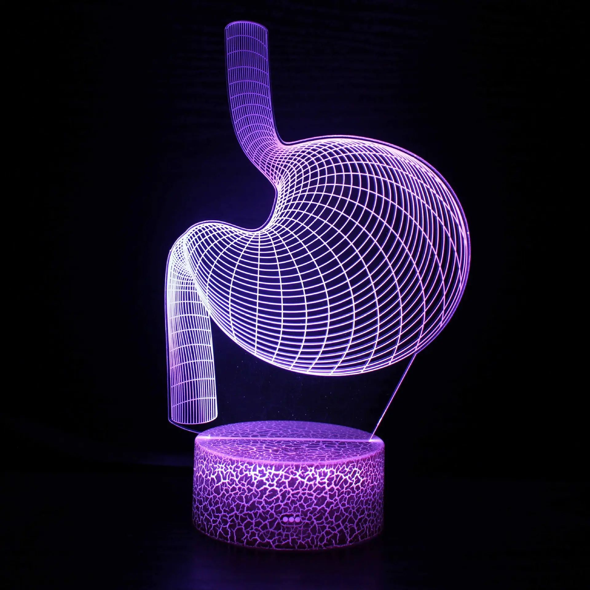 USB 3D Touch Light Brain Lamp Green Stereo Night Light - Image 10