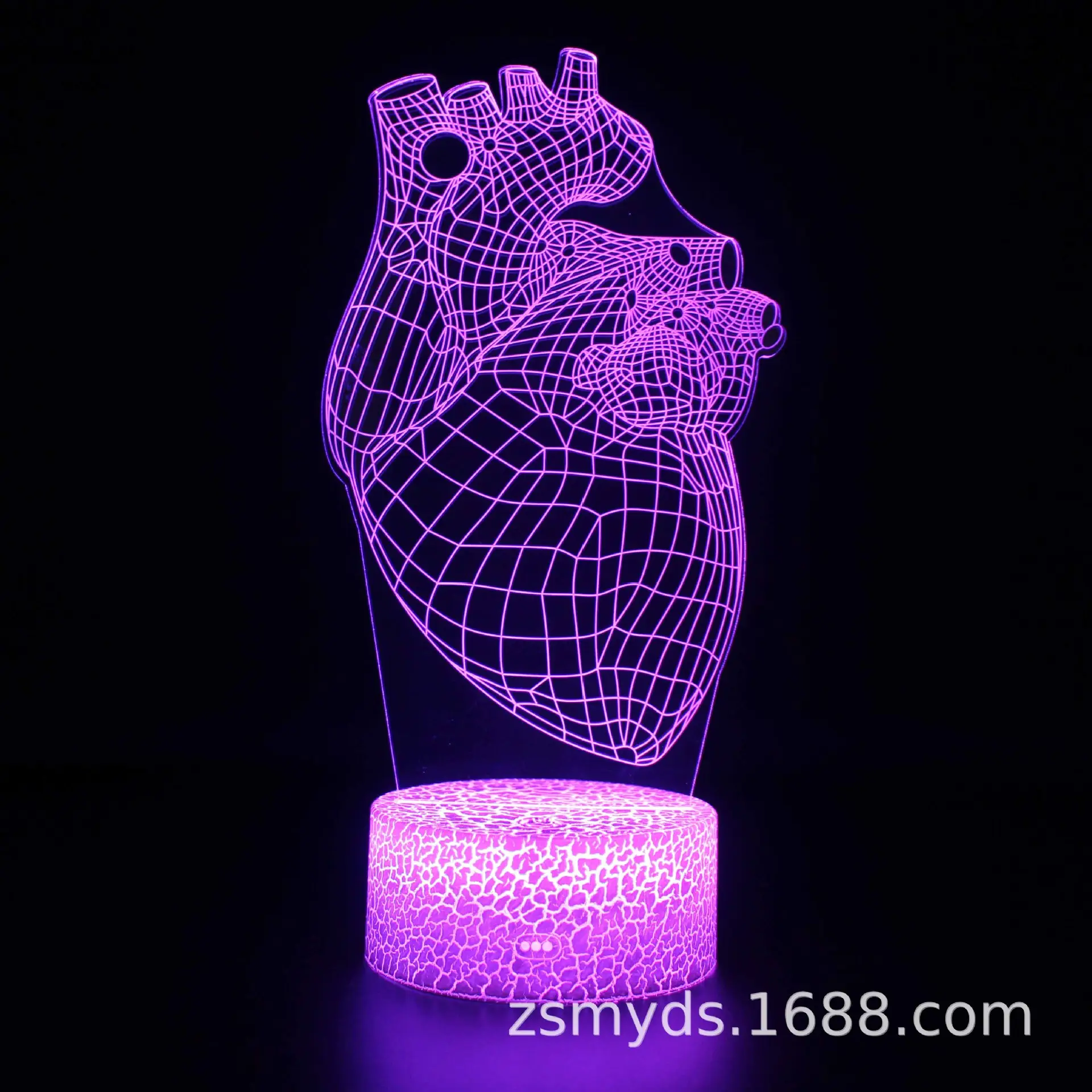 USB 3D Touch Light Brain Lamp Green Stereo Night Light - Image 4