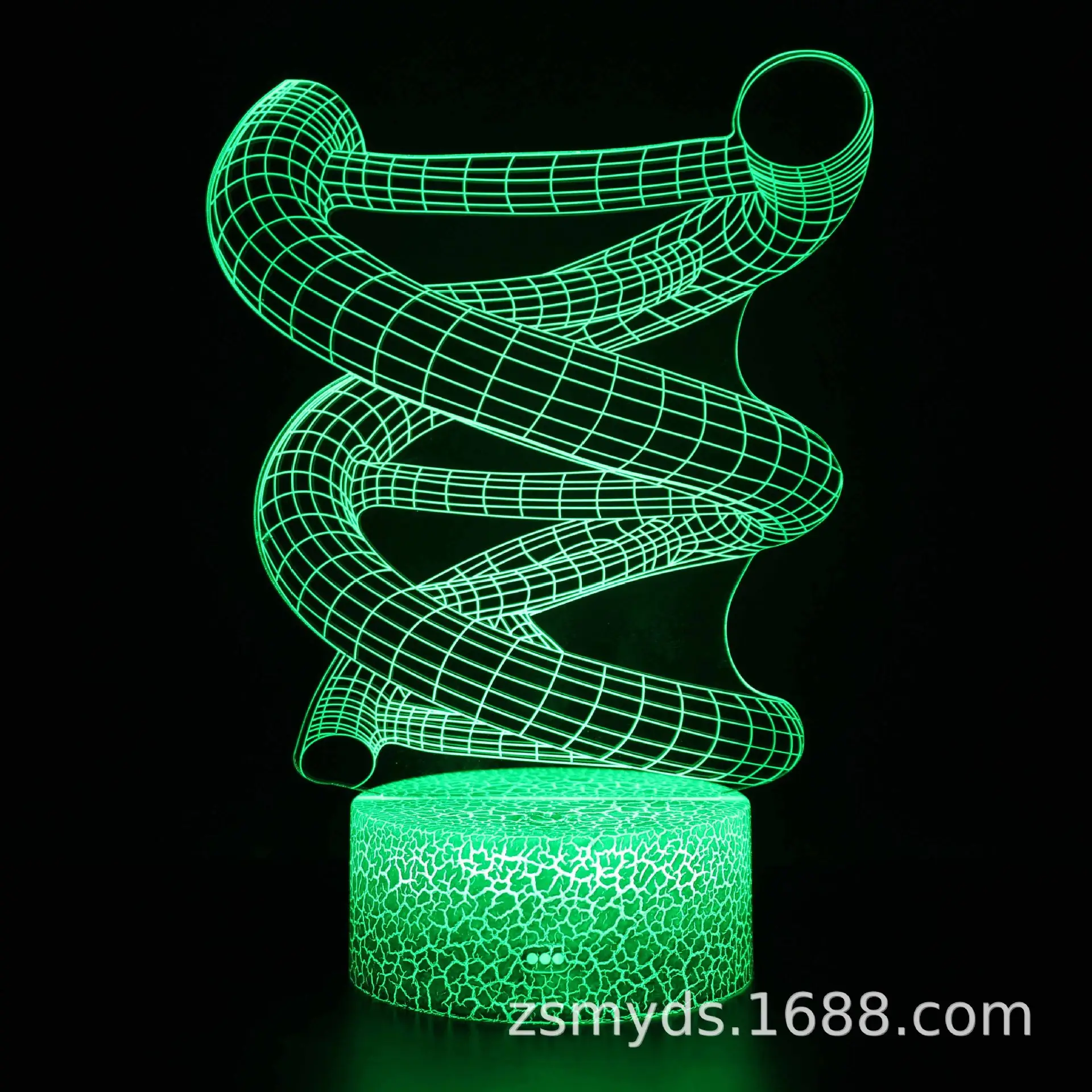USB 3D Touch Light Brain Lamp Green Stereo Night Light - Image 7