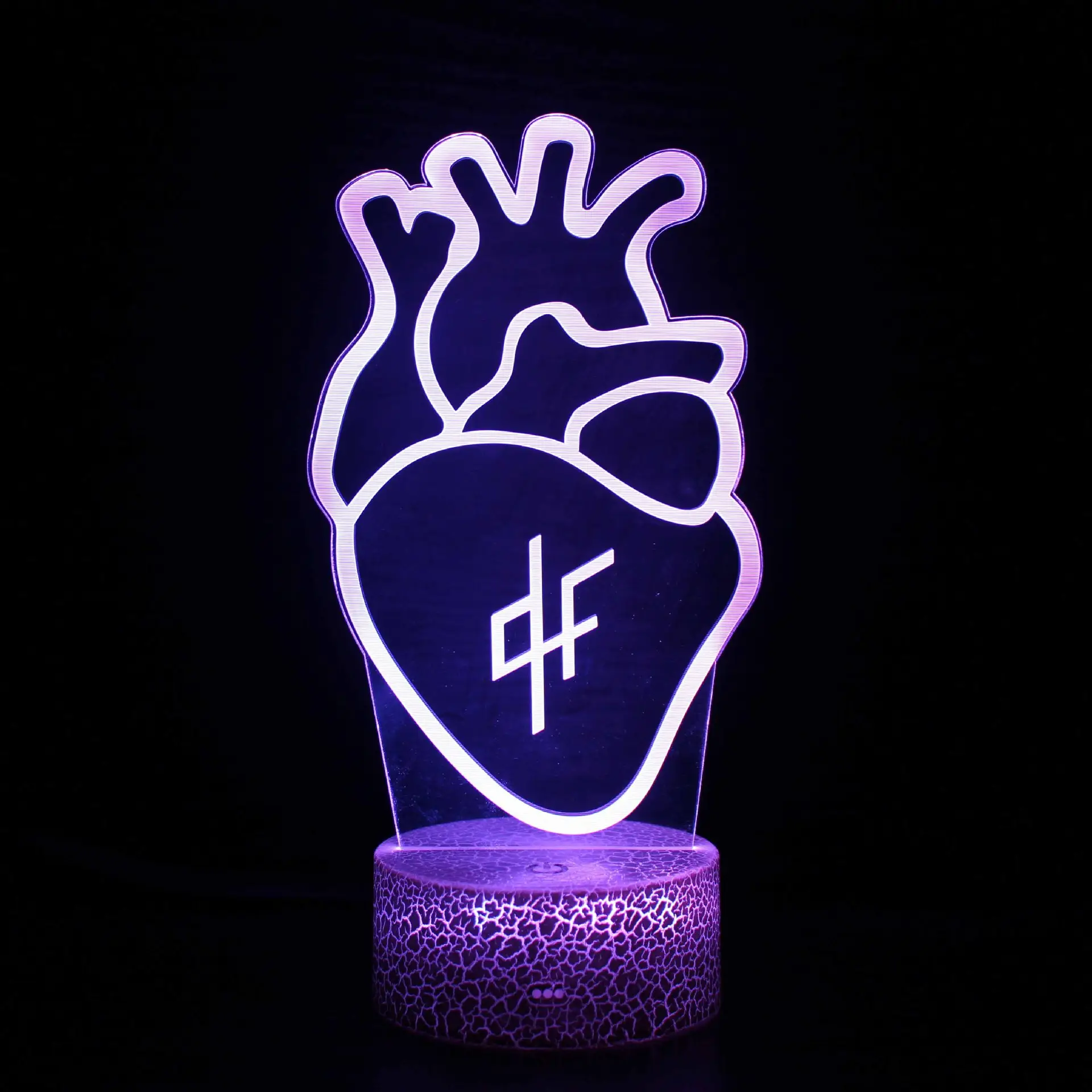 USB 3D Touch Light Brain Lamp Green Stereo Night Light - Image 9