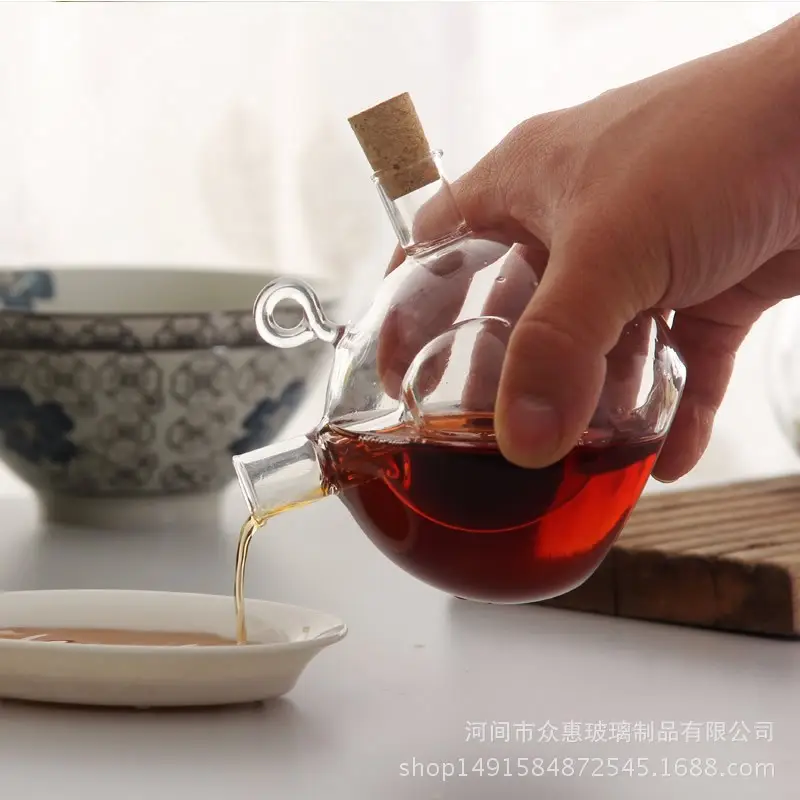 Sealed Glass Oil & Vinegar Bottle for Kitchen Use - Image 3