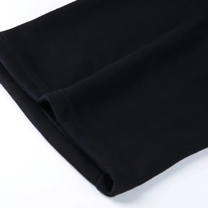 Men Black Fleece Lined Pants Plus Size - Image 6