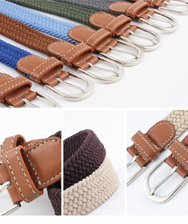 Unisex Braided Canvas Belt for Men Women — feature 19
