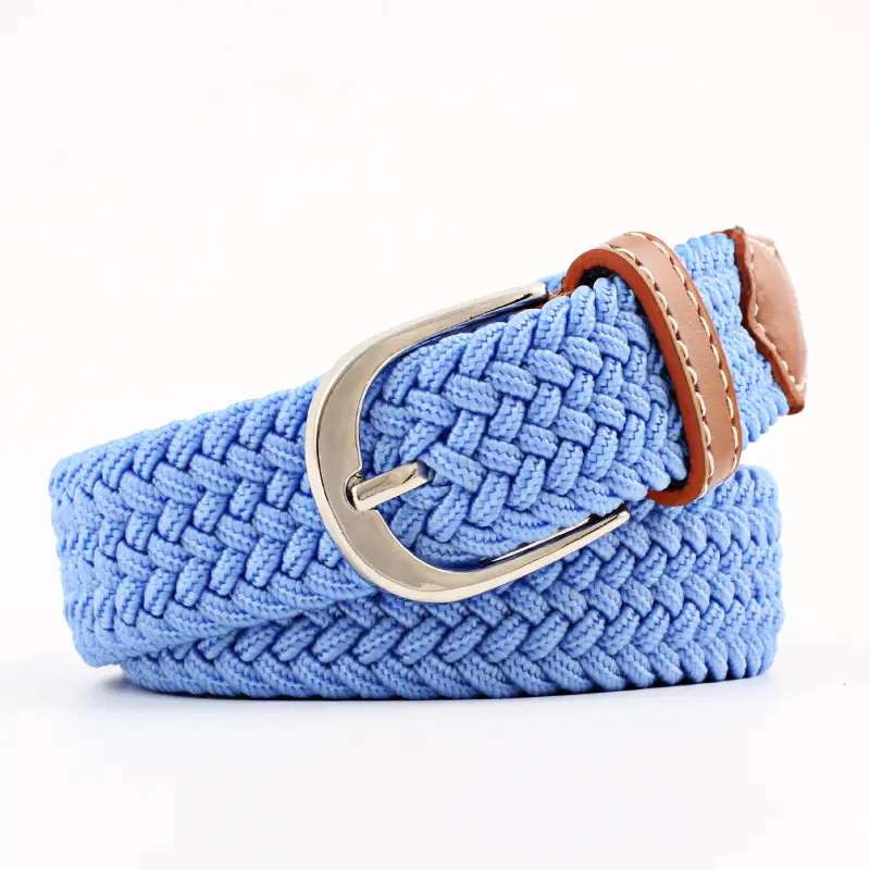 Unisex Braided Canvas Belt for Men Women