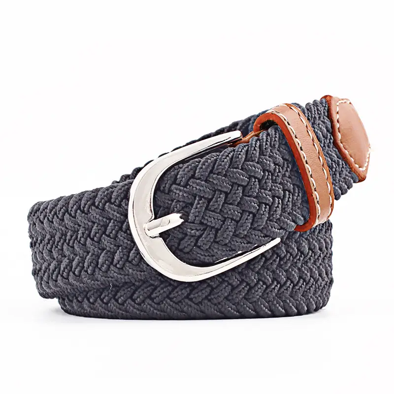 Unisex Braided Canvas Belt for Men Women