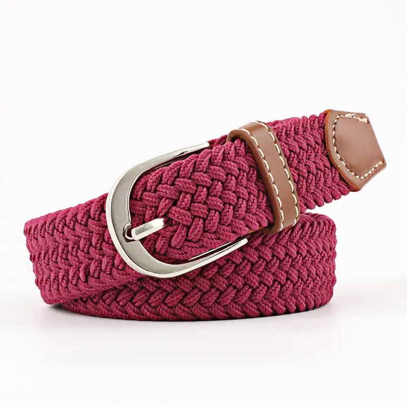 Unisex Braided Canvas Belt for Men Women