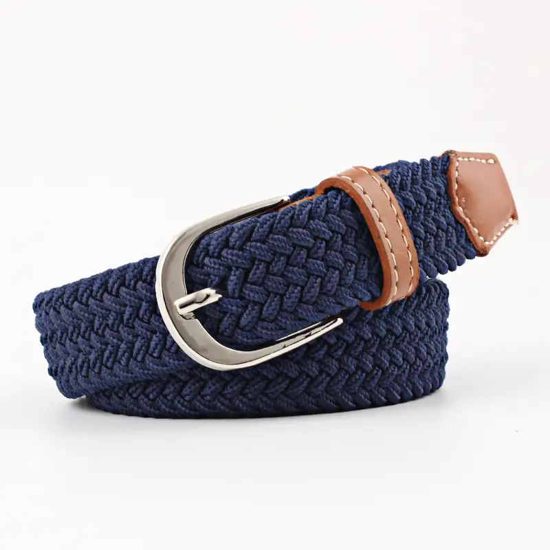 Unisex Braided Canvas Belt for Men Women
