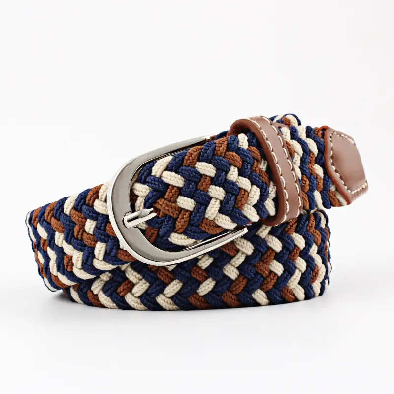 Unisex Braided Canvas Belt for Men Women
