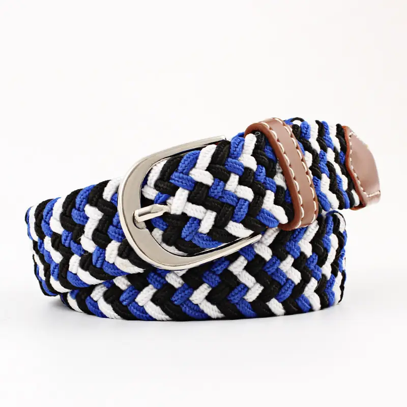 Unisex Braided Canvas Belt for Men Women