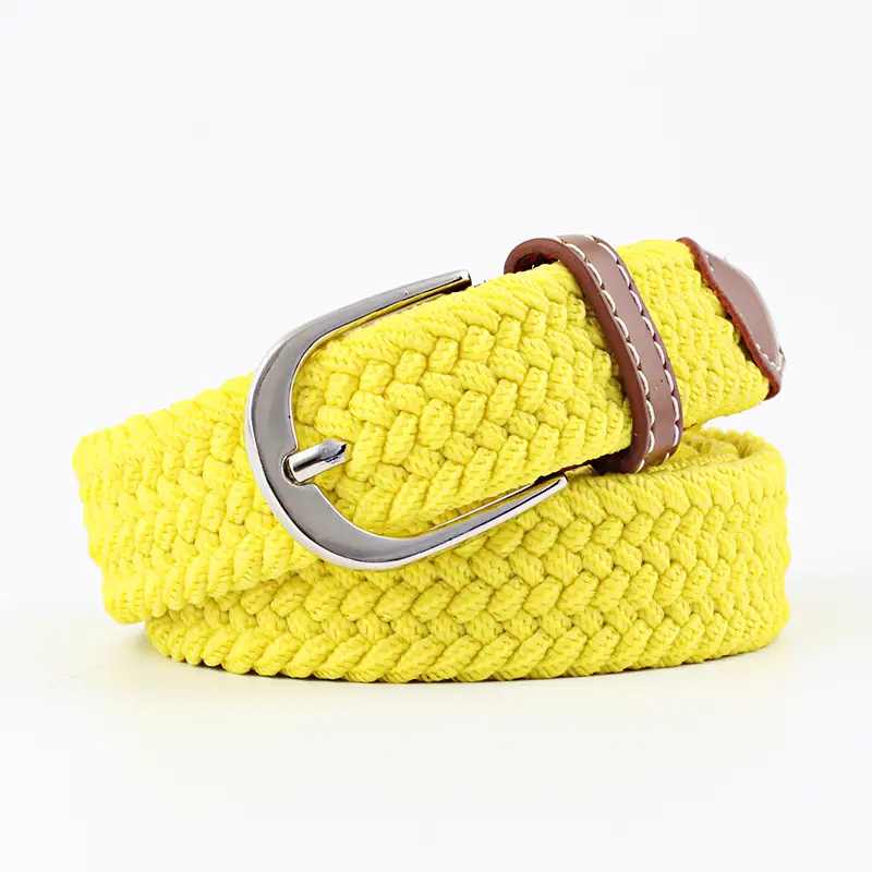 Unisex Braided Canvas Belt for Men Women