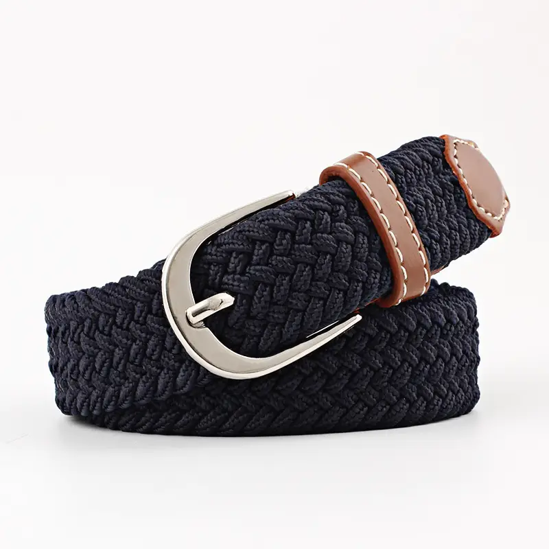 Unisex Braided Canvas Belt for Men Women
