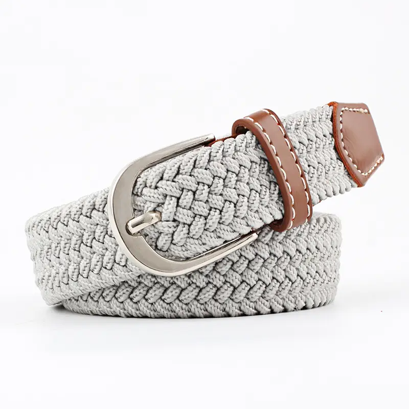 Unisex Braided Canvas Belt for Men Women