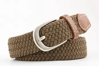 Unisex Braided Canvas Belt for Men Women