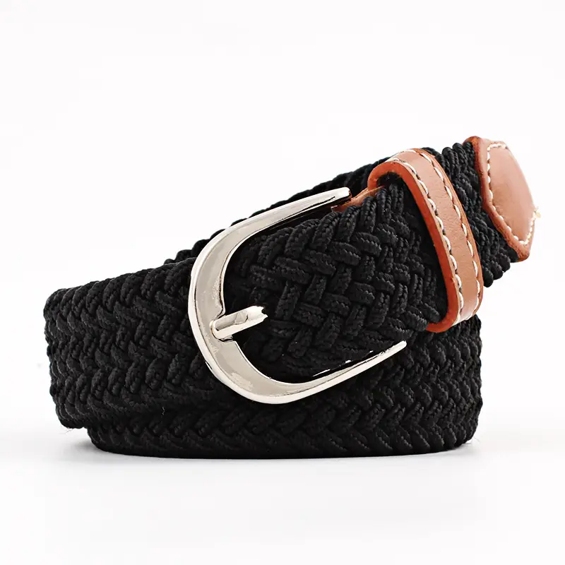 Unisex Braided Canvas Belt for Men Women