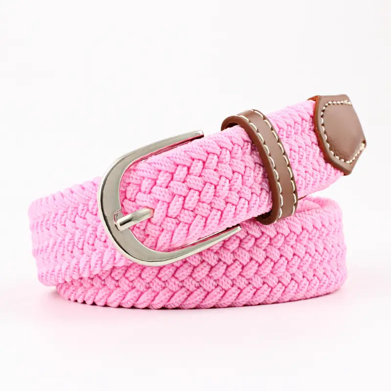 Unisex Braided Canvas Belt for Men Women