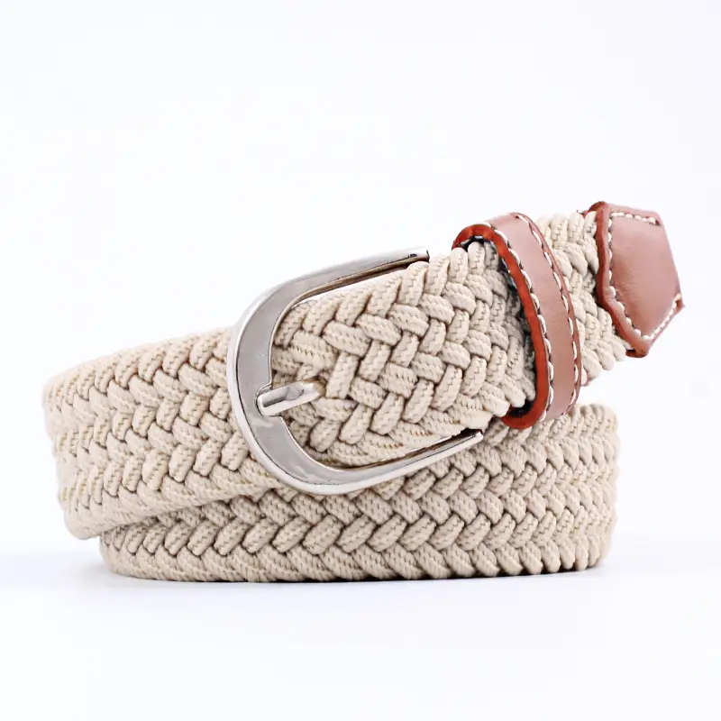 Unisex Braided Canvas Belt for Men Women