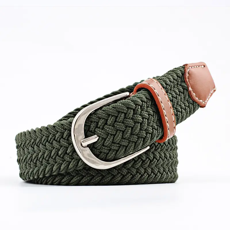 Unisex Braided Canvas Belt for Men Women