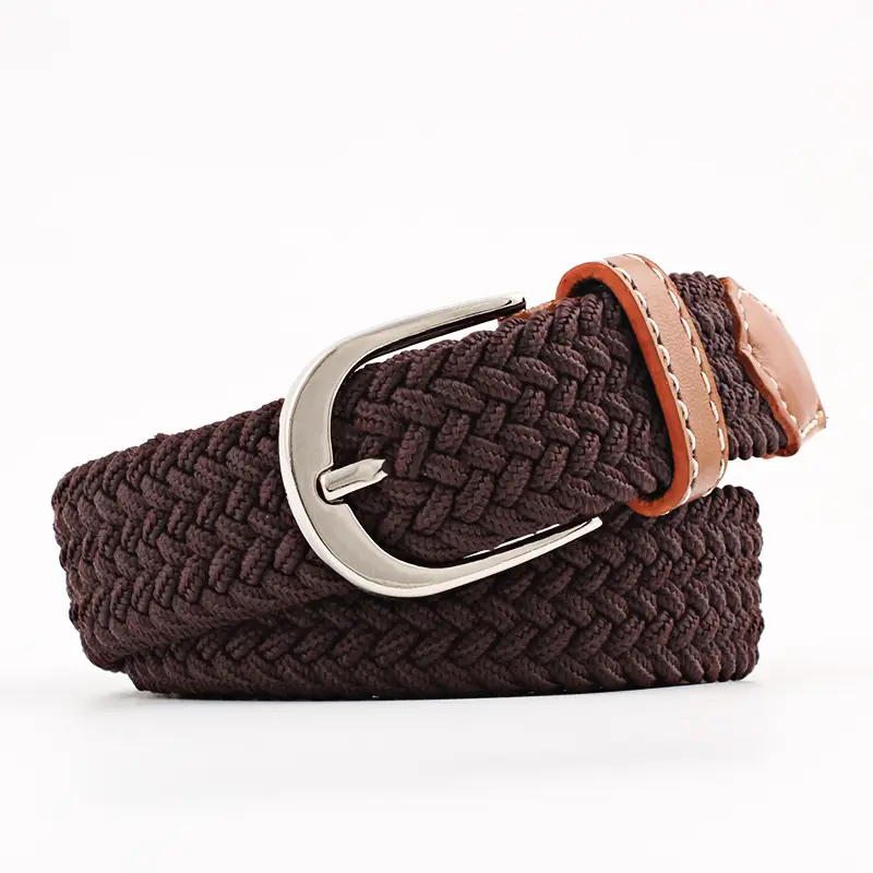 Unisex Braided Canvas Belt for Men Women