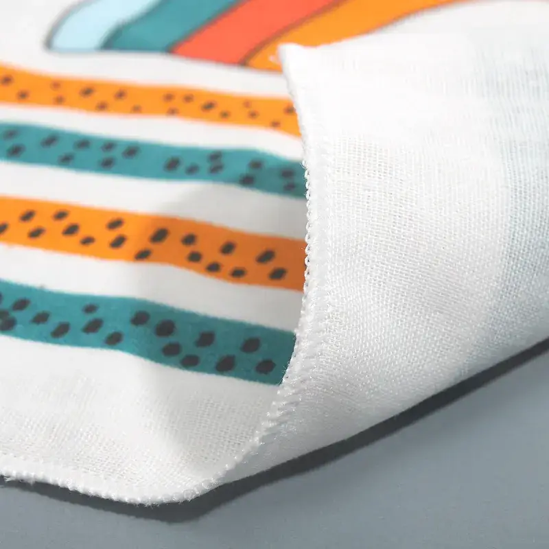 Baby Cotton Towels Set of 4 Small Square Handkerchiefs